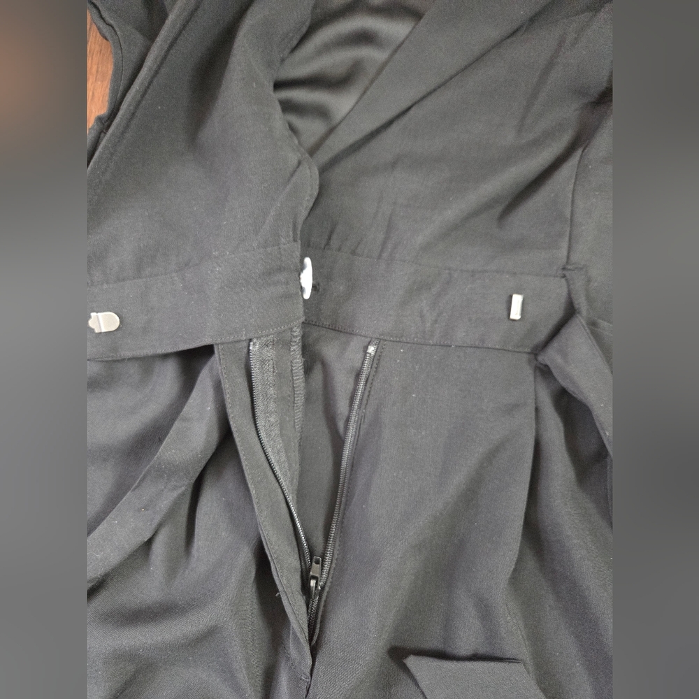 a new day Black Long Sleeve Wrap Front Jumpsuit NWT - Picture 13 of 14
